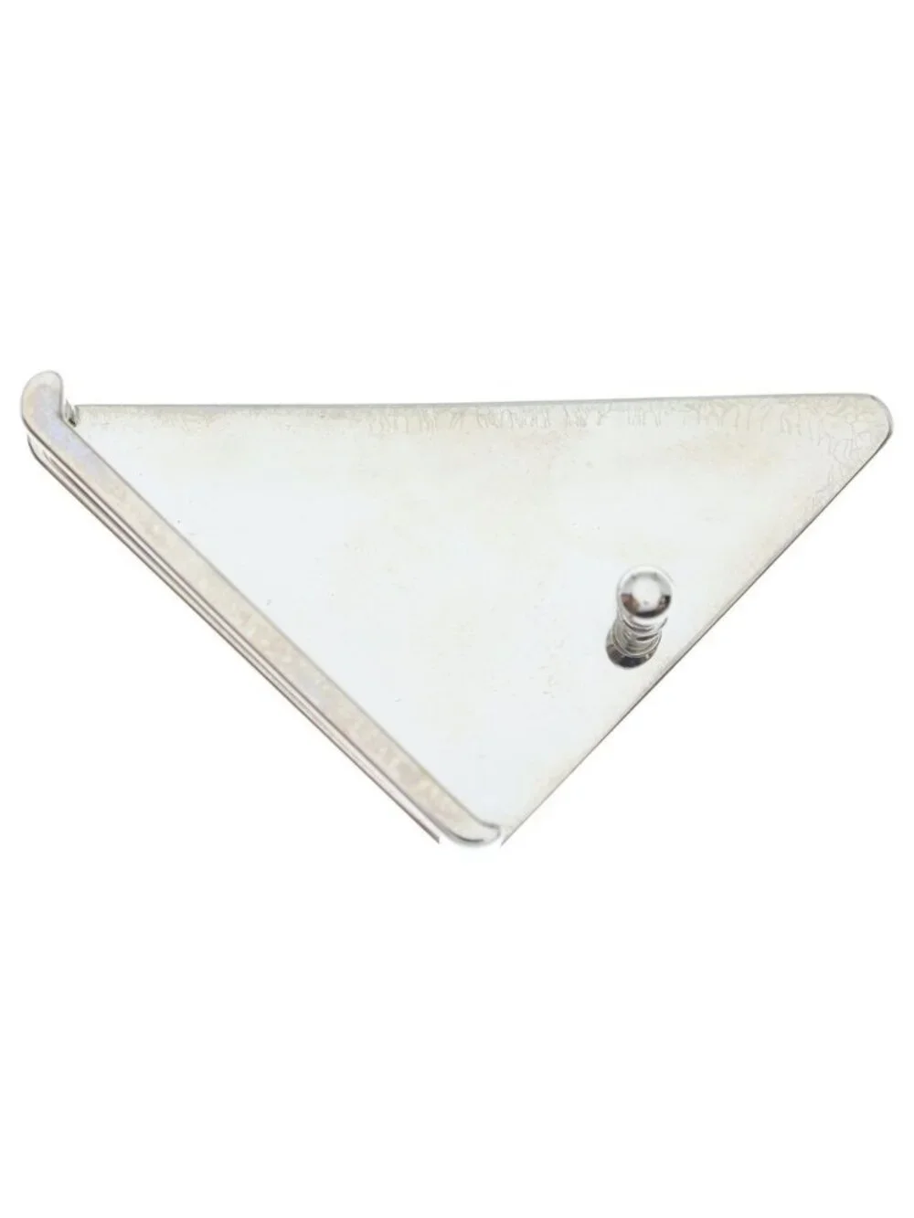 Prada Triangle Logo Metal Belt Buckle Green
